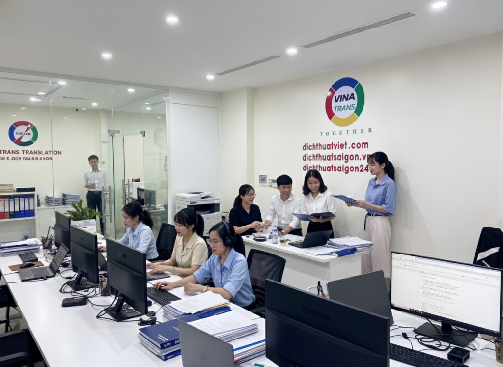 Văn phòng dịch thuật công chứng lấy nhanh tại Kiên Giang của VINATRANS